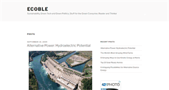 Desktop Screenshot of ecoble.com