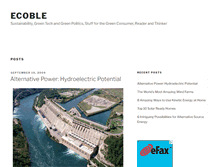 Tablet Screenshot of ecoble.com